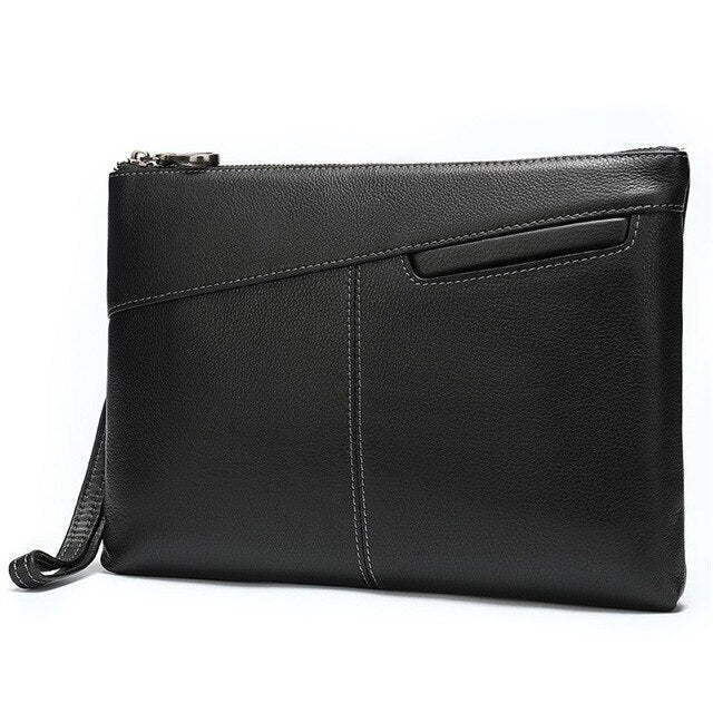 Leather envelope  clutch