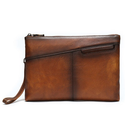 Leather envelope  clutch