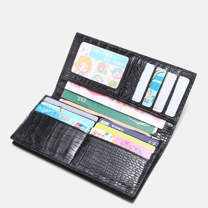 Men's  Leather Long Wallet