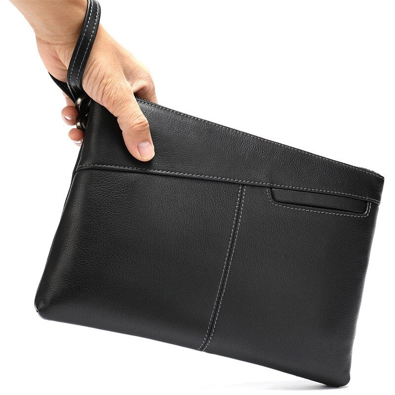 Leather envelope  clutch