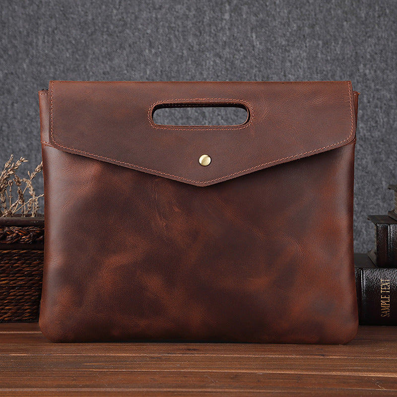 Genuine Leather Vintage Men's Briefcase