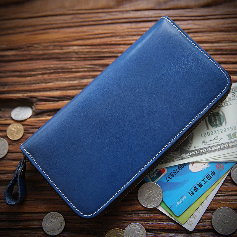 Leather Zipper Wallet