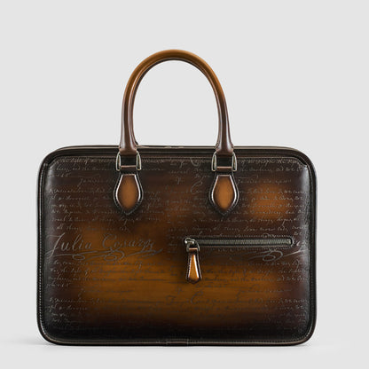 Hand-rubbed Vintage Leather Business Bag