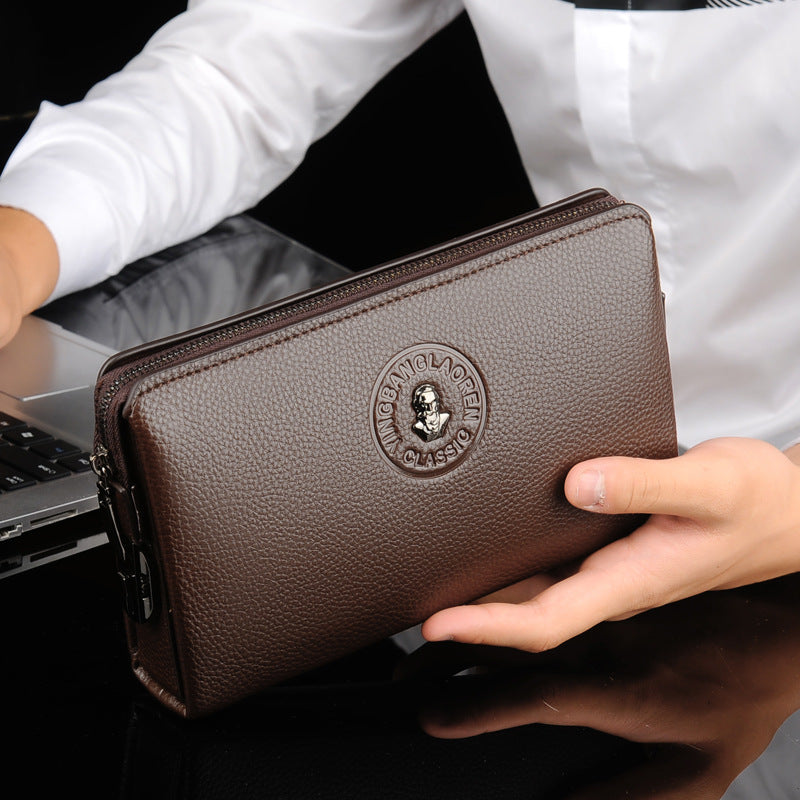 Men's Casual Leather Clutch