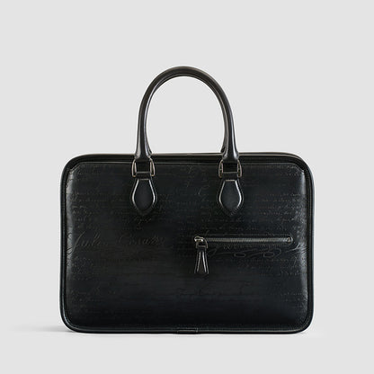 Hand-rubbed Vintage Leather Business Bag