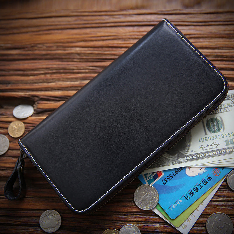 Leather Zipper Wallet