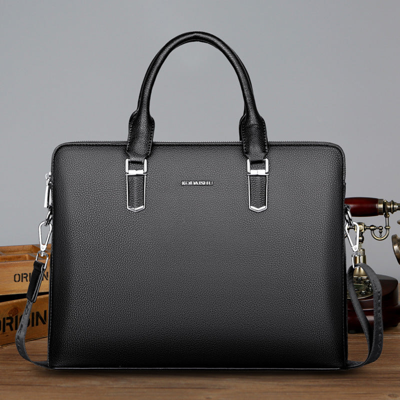 Business Authentic Leather Laptop Bag