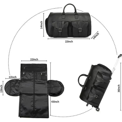 The Convertible Garment Luggage Duffle Bag