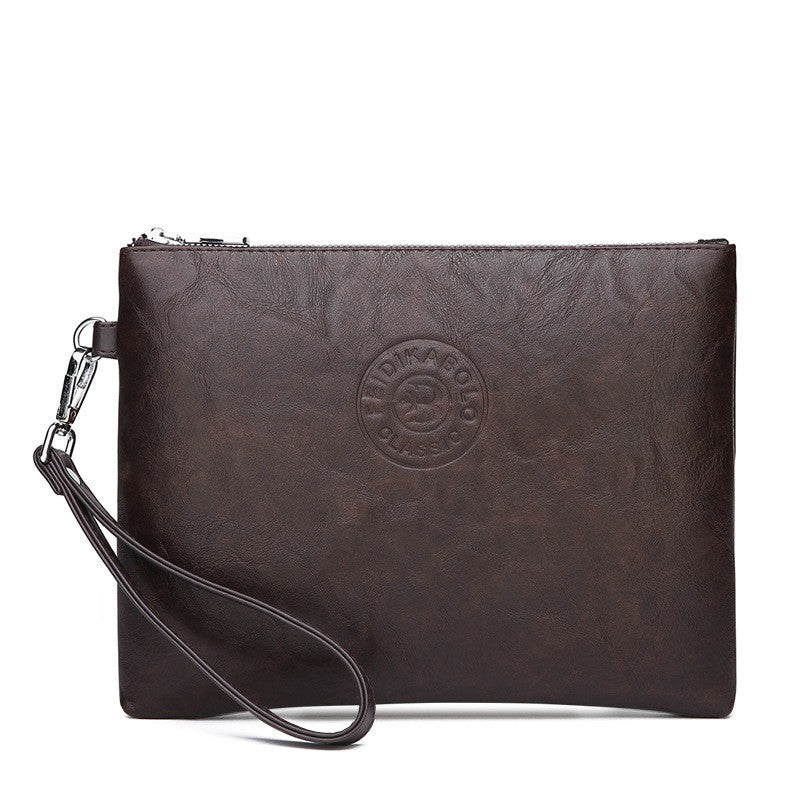 Casual Men's Clutch Bag Soft Leather